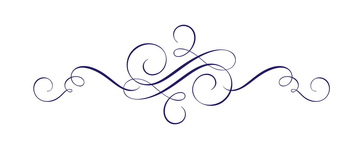 Download Calligraphic Vector Hand Drawn Flourish Design Element ...