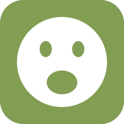 Surprised Emoji Vector Icon 