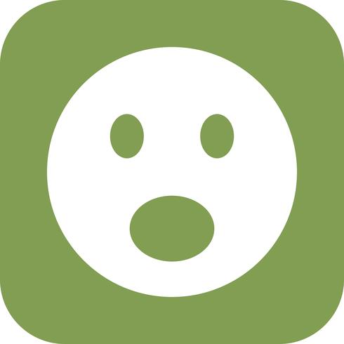 Surprised Emoji Vector Icon 