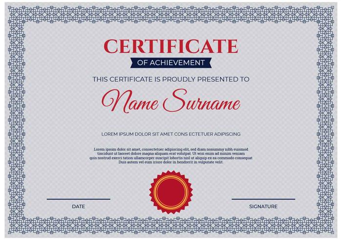 Certificate Template Vector