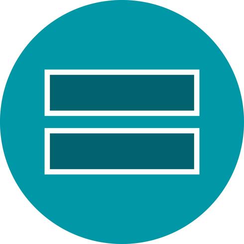 Equal To Vector Icon