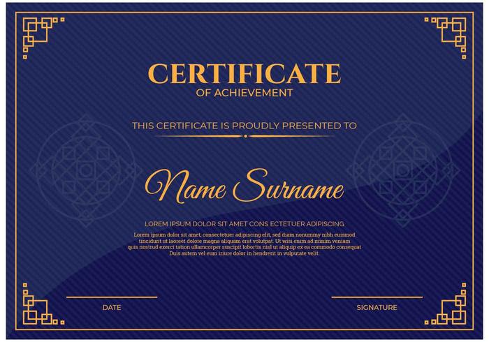 Certificate Template Vector