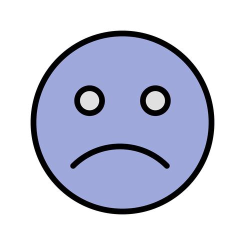 Sad Emoticon Vector Icon