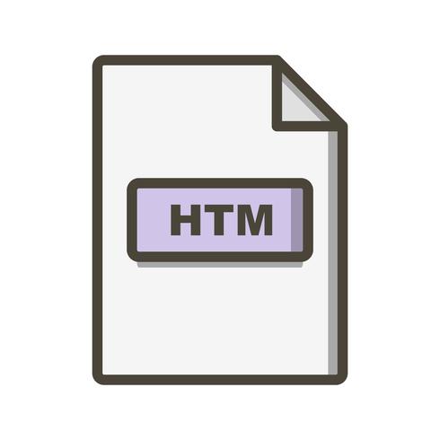 icono de vector htm