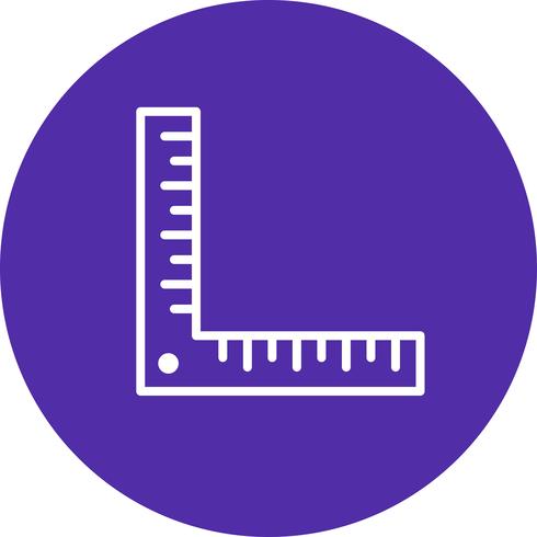 Angle Ruler Vector Icon