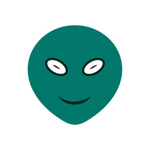 Alien Emoji Vector Icon