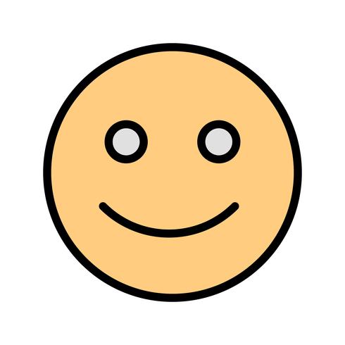 Happy Emoticon Vector Icon