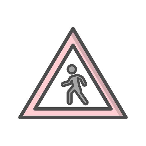 Vector Pedestrian crossing Icon