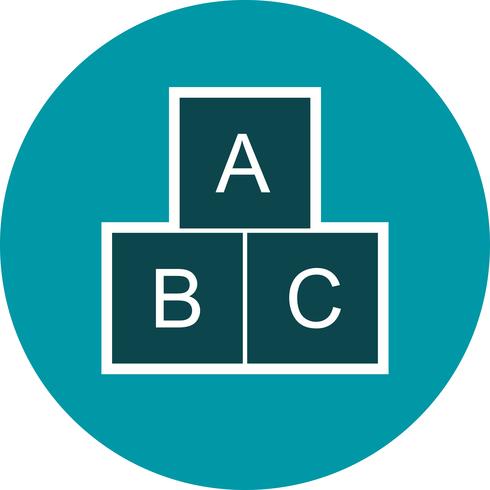 ABC Cubes Vector Icon