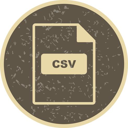 icono de vector csv