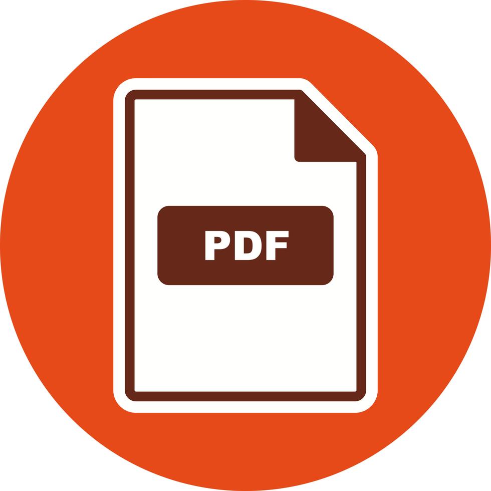 pdf icon free vector