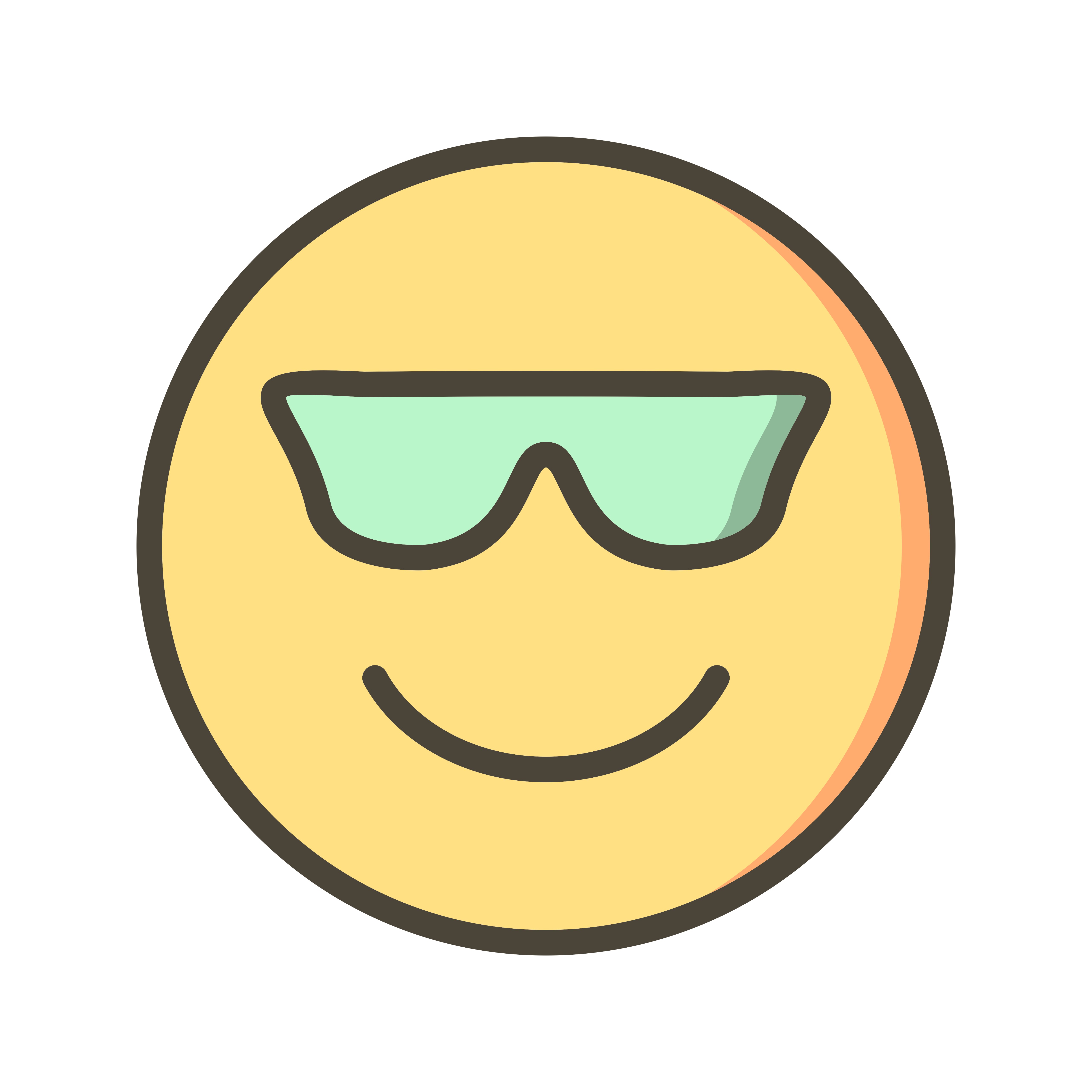 Download Cool Emoji Vector Icon 378020 Vector Art at Vecteezy