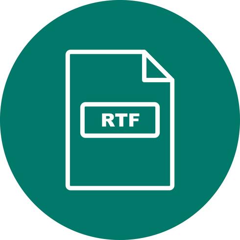 icono de vector rtf