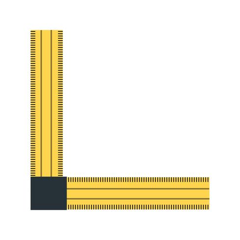 Angle Ruler Vector Icon