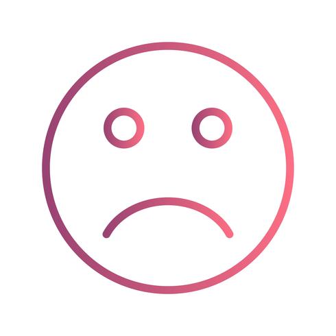 Sad Emoji Vector Icon