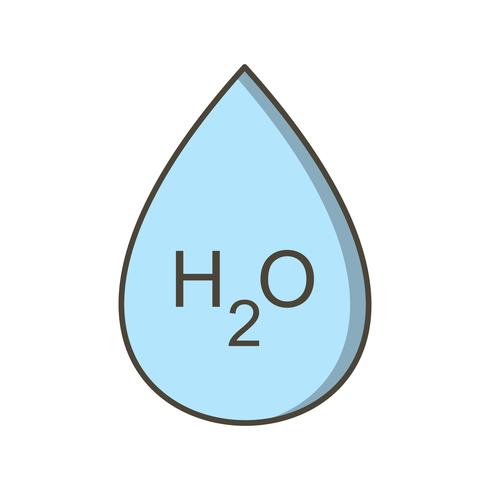 H2O  Vector Icon