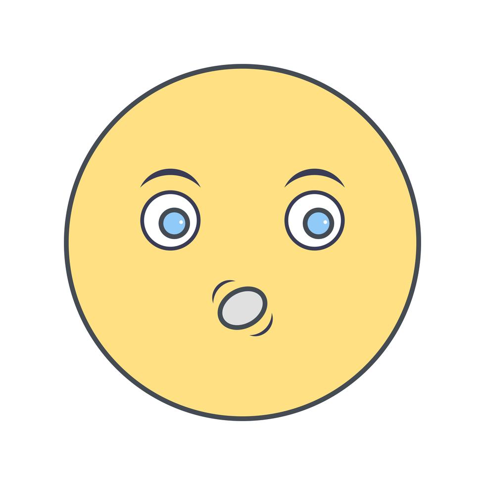 Whistle Emoji Vector Icon 378117 Vector Art at Vecteezy