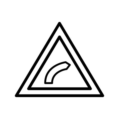 Vector Right bend Icon