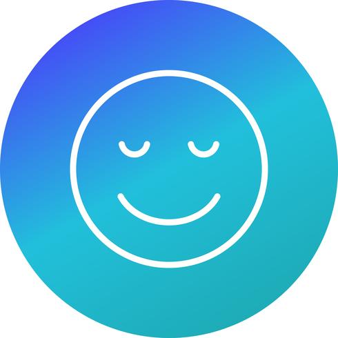 Calm Emoji Vector Icon