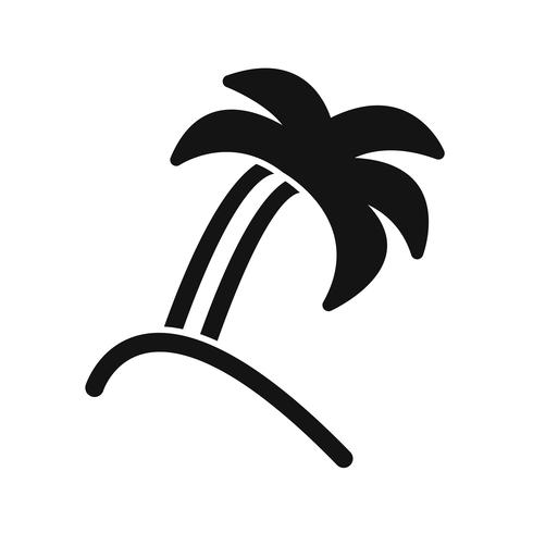 Palmera Vector icono