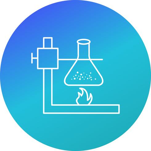 Fire Under Flask Vector Icon