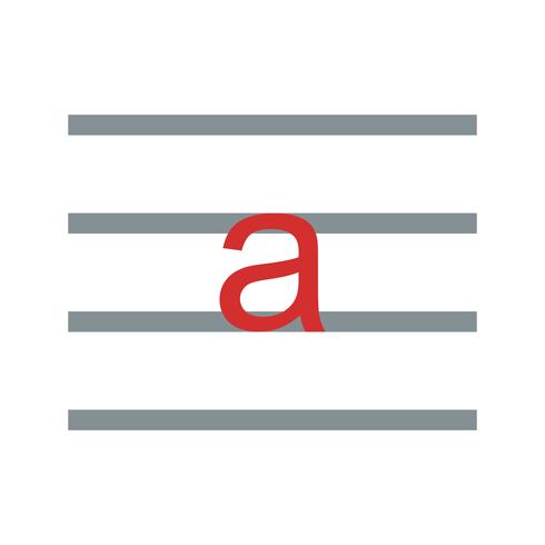 Lowercase Vector Icon
