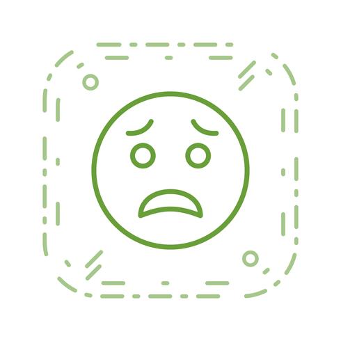 Scared Emoji Vector Icon