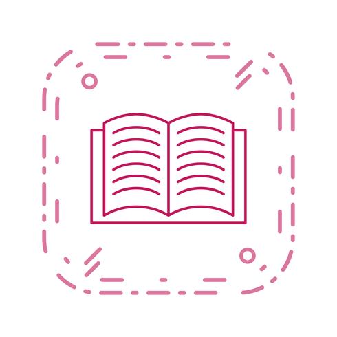 Open Book Vector Icon