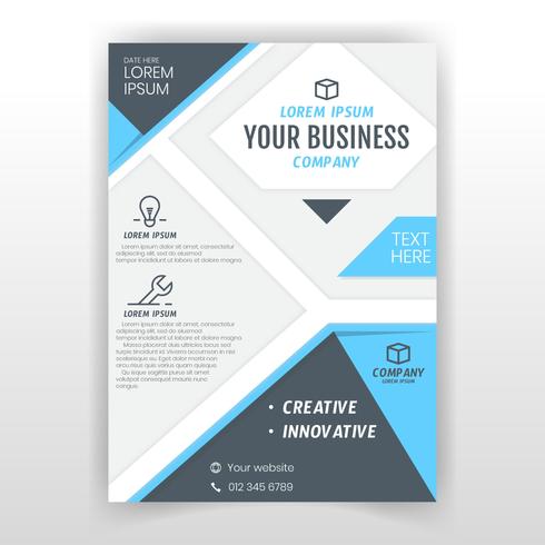 Diseño de folleto de negocios vector