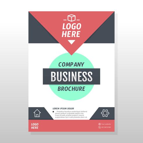 Diseño de folleto de negocios vector