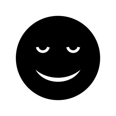 Calm Emoji Vector Icon