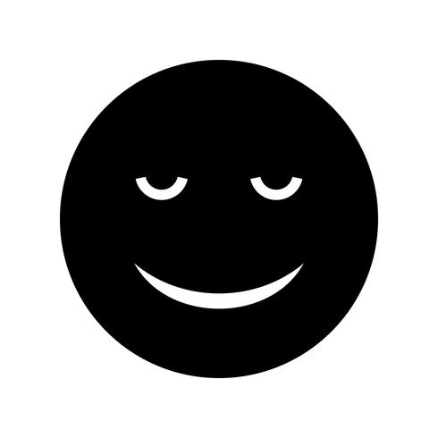 Calm Emoji Vector Icon