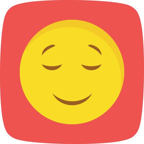 Calm Emoji Vector Icon