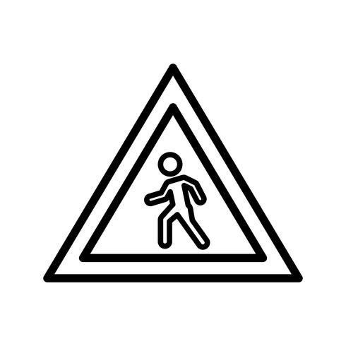 Vector Pedestrian crossing Icon