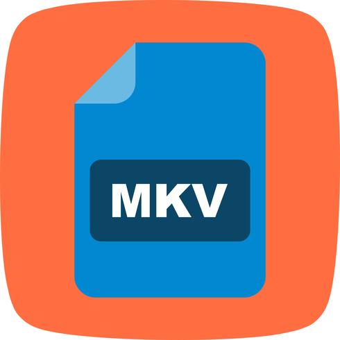 icono de vector de mkv