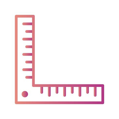 Angle Ruler Vector Icon