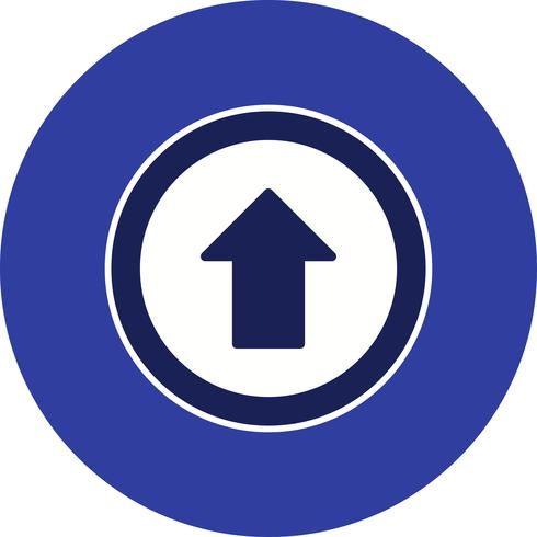 Vector Go straight ahead Icon
