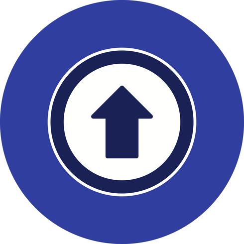 Vector Go straight ahead Icon