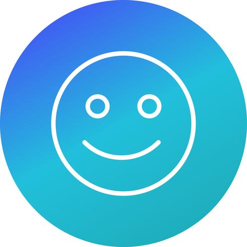 Happy Emoticon Vector Icon