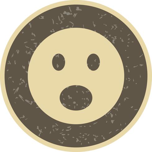 Surprised Emoji Vector Icon 