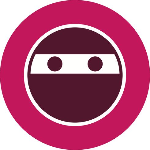 Ninja Emoji Vector Icon