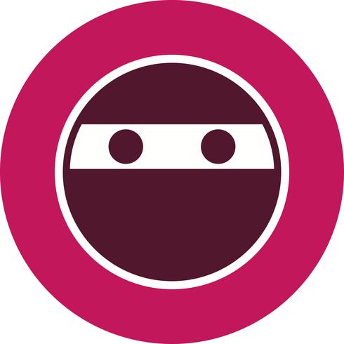 Ninja Emoji Vector Icon