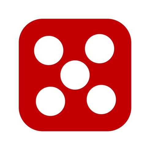 Dice Five Vector Icon