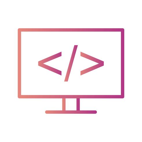 Icono de Vector de programación