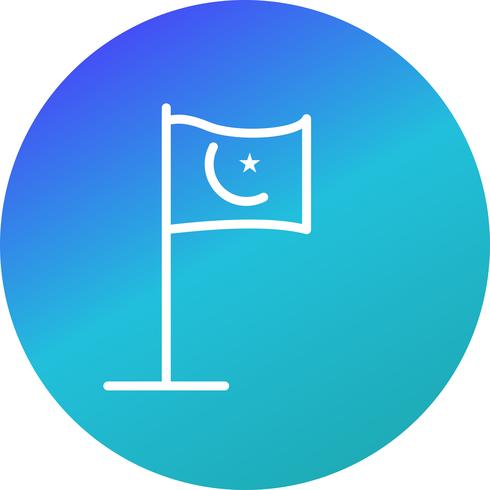 Islamic Flag Vector Icon