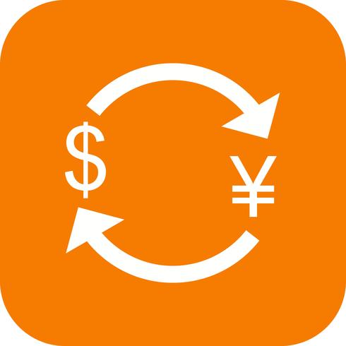Exchange yen With Dollar Vector Icon