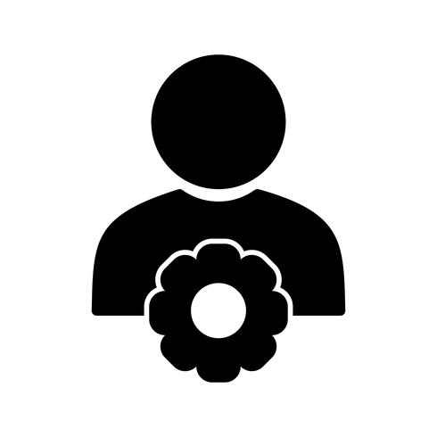Icono de Vector de gestión de usuario