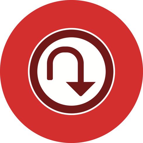 Vector U-turn Icon