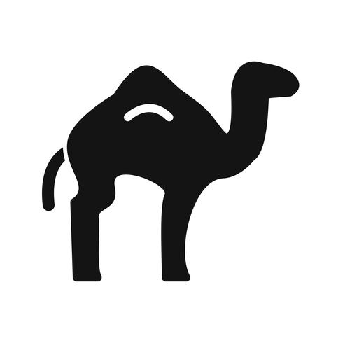 Icono de vector de camello