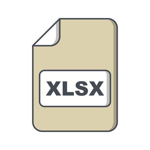 icono de vector xlsx